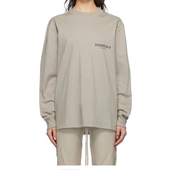 Essentials tan long sleeve t-shirt - Picture 2 of 4